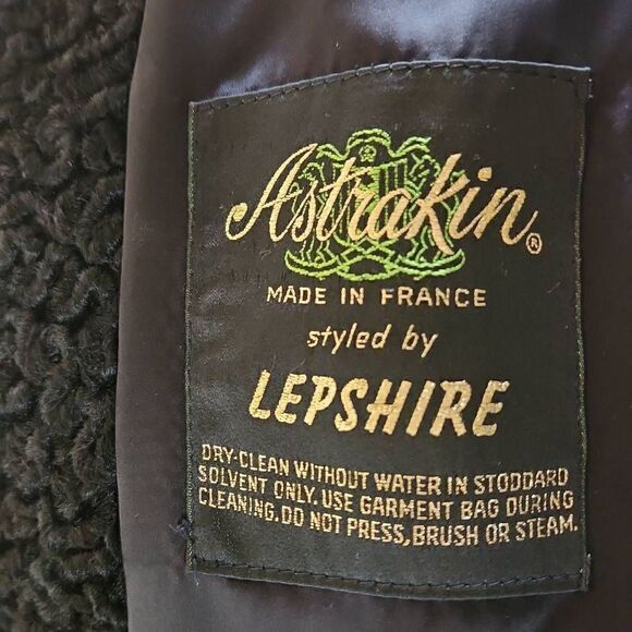 Astrakin Black Swing Coat, Made in France, Styled by Lepshire, Vintage, M/L - Picture 15 of 16